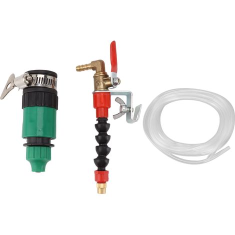 Système de dépoussiérage et de pulvérisation d'eau pour machine de découpe, accessoire de pulvérisation d'eau avec tuyau d'arrosage de 5 m (1/5)