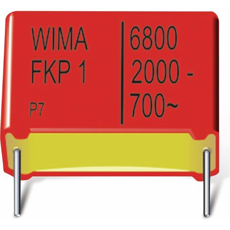 WIMA Folienkondensator, 220 pF, 1600 V-, radial, RM 15, FKP1T002204B00KSSD
