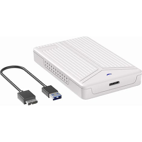 2,5-Zoll-Festplattengehäuse (15 mm) mit SATA-USB-Anschluss, SSD-kompatibel, für Laptops und Desktop-PCs. Unterstützt Speicherkapazitäten bis zu 8 TB. (1/5)