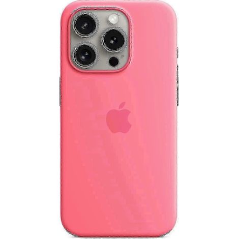 Étui de protection en silicone MagSafe (rose) pour iPhone 15 Pro d'Apple (1/3)