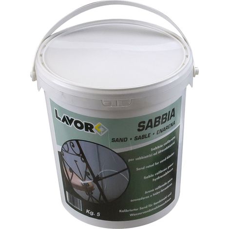 Secchio di sabbia calibrata per idrosabbiatrici, 5 kg (1/2)