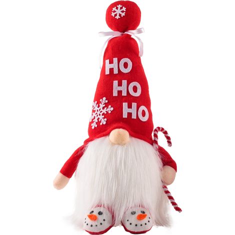 Peluche Gnome de Noël sans Visage avec Lumière, Décoration pour Sapin et Intérieur (1/5)