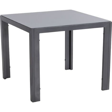 TrendLine Esstisch Pero 80 x 80 cm Gartentisch Aluminium Balkontisch Tisch (1/3)