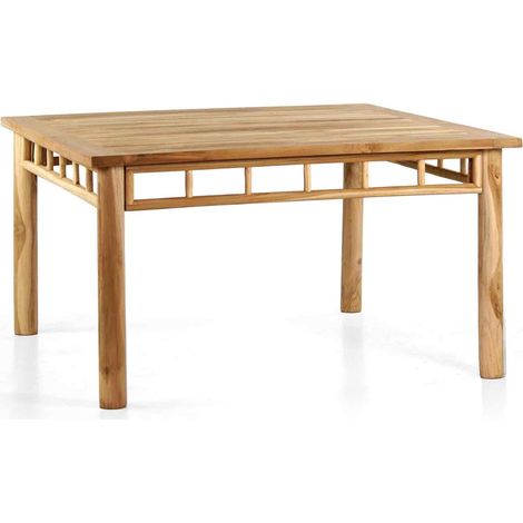 Tavolo da pranzo quadrato in legno di teak 140x140 cm - Shein (1/5)