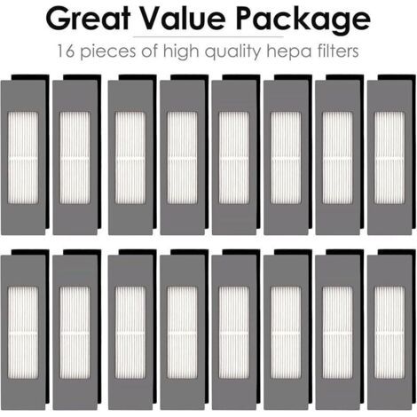 (16 Pièces) N10 Filtre HEPA Pour Robot Aspirateur Ecovacs DEEBOT OZMO N10 N10 Plus 920 950 T8 AIVI Max T9 T5 N5 N7 N8+ N8 Pro Plus (1/3)