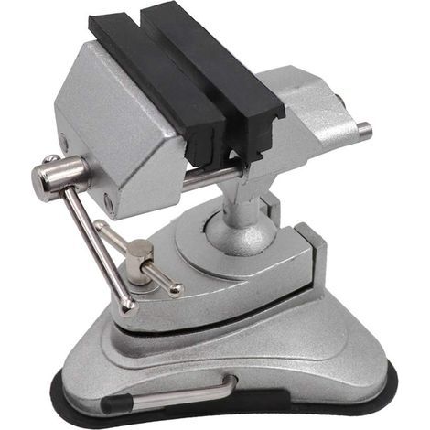 Mini étau à ventouse portable avec tête pivotante à 360° et aspiration puissante, petit étau pivotant multi-angles (1/5)