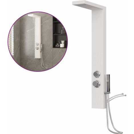 Maison Exclusive - Système de panneau de douche Aluminium Blanc (1/5)