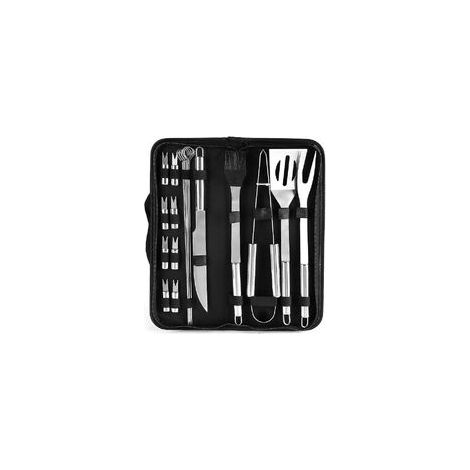 18-teiliges Grillbesteck-Set aus Edelstahl für Zuhause und den Außenbereich