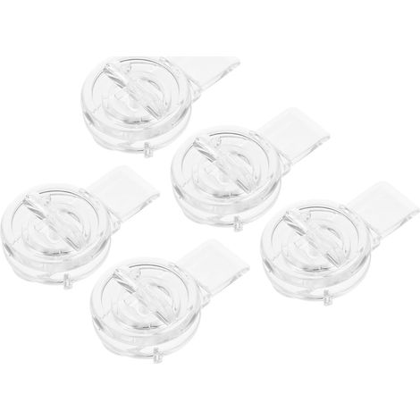 Lot de 5 mini-verrous sécurité transparents en acrylique (1/5)