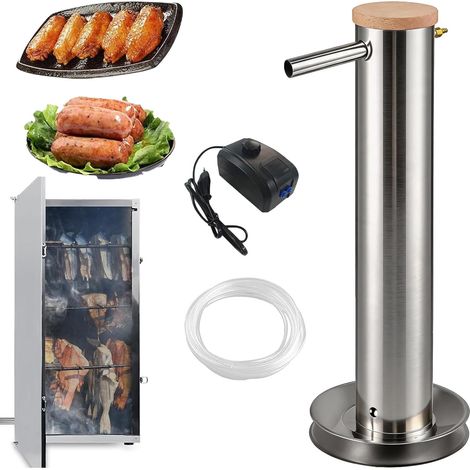 GéNérateur De FuméE Froide En Acier Inoxydable 70 Cm Capacité 4,3 L Fumoir A Froid Avec Pompe Pour Bqq Fumage à Froids Poisson Viande Fromage (1/5)