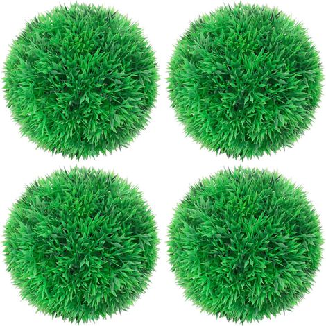 vidaXL Bolas de boj artificial 4 unidades 12 cm (1/4)