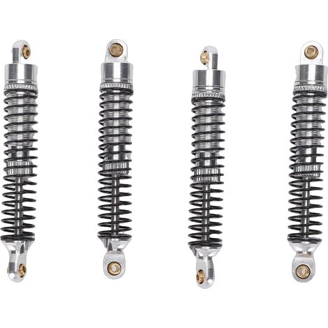 18 RC Crawler Set – 4 Amortisseurs en Alliage d'aluminium Filetés Huilés pour Ramper à l'échelle 18 – Mise à Niveau de Suspension de Remplacement Direct (1/5)