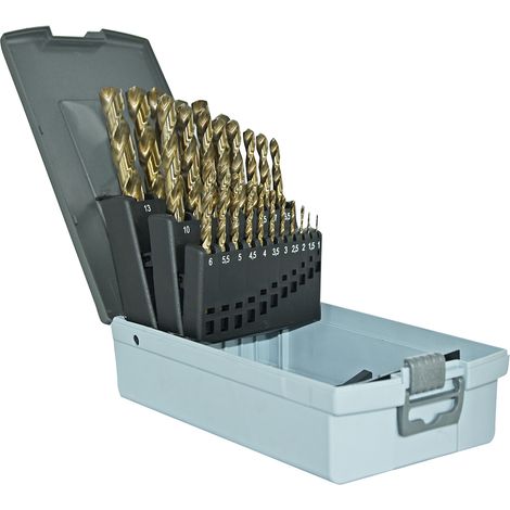 COFFRET DE 25 FORETS METAUX HSS 5% COBALT D.1 A 13 MM / 0,5 MM SIDAMO - 11500000