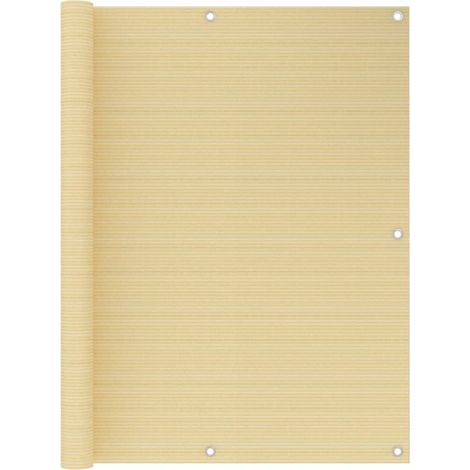 Brise vue pour balcon - Brise vent Écran de jardin Beige 120x400 cm PEHD BV707759 - BonneVie