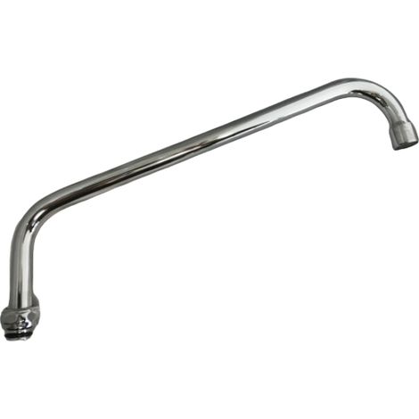 Bagnoclic – Bec de cuisine inversé surélevé – Laiton chromé – Raccordement universel 3/4' – Diamètre tube 18 mm pour cuisines industrielles