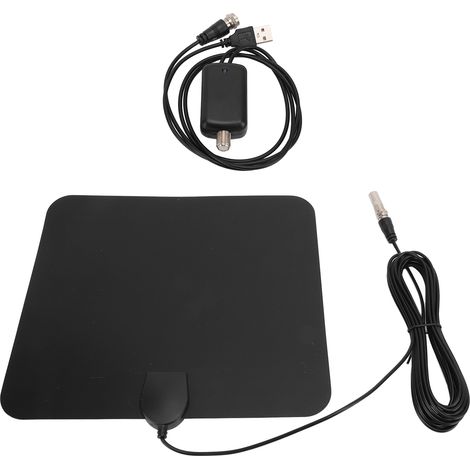 Antenne TV numérique HD amplifiée KJ-032, 25 dBi, 4K, portée de 980 miles, compatible 720p, 1080i et 1080p ATSC (1/5)