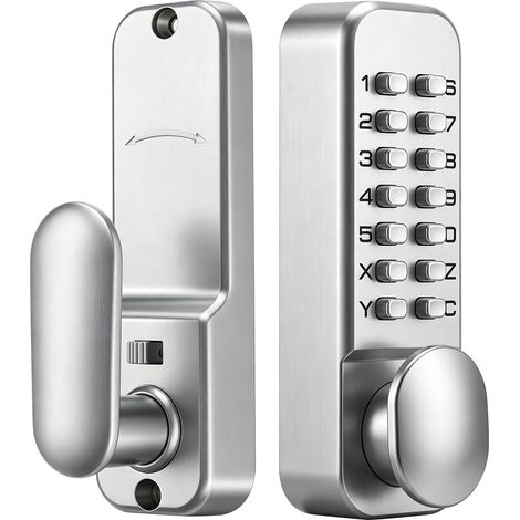 Serrure de porte numérique à code mécanique (1/5)