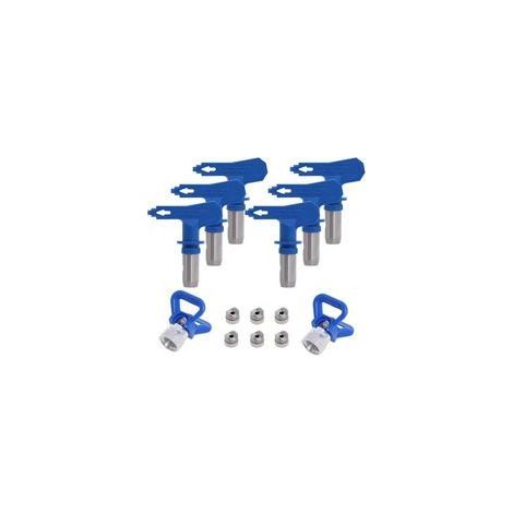 Buses Airless réversibles 6 tailles 211/315/417/517/515/523 – Acier inoxydable et carbure de tungstène – Pulvérisation uniforme pour peinture (1/5)