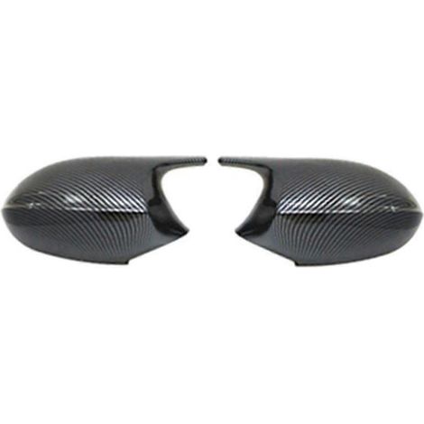 Tapa de cubierta para espejo retrovisor lateral de coche para E87 E81 E82 E90 E92 2004-2009 Carcasa de espejo lateral de fibra de carbono (1/5)