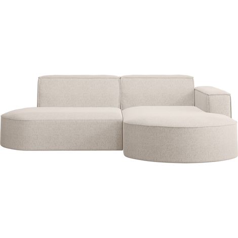 Ecksofa, Sofa L form, Couch L form MODENA L STUDIO stoff Neve Ecru Rechts (1/5)