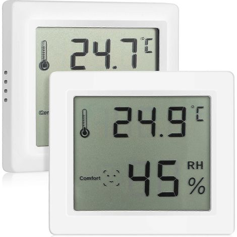 2 Stück digitale Haushaltshygrometer, Mehrzweck-Elektrohygrometer, Thermometergeräte (1/3)