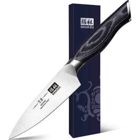 Couteau à Éplucher 9,5 cm Japonais Couteau à Fruits de Cuisine (1/5)