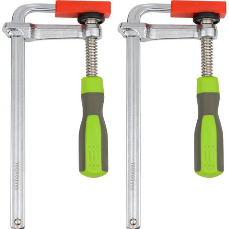 Serre Joints en Table F, 60 mm x 160 mm Rapide Menuisier, Serre Joint Rail de Guidage Force de Serrage : 200 kg (1/5)