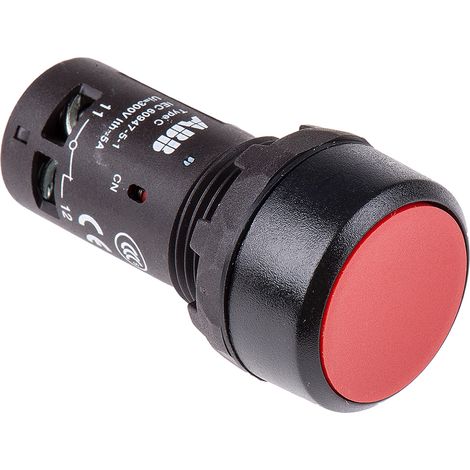 Bouton Poussoir à Impulsion Affleurant Cp1-10R-01 1NF 1SFA619100R1041 ABB 840015 (1/2)