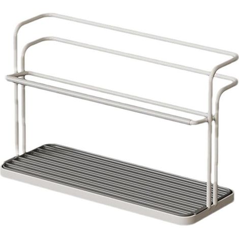 Porte-gobelets double pour bureau, étagère de rangement avec égouttoir et porte-gobelets vertical, organisateur d'étagères de rangement.-AquaForge (1/5)