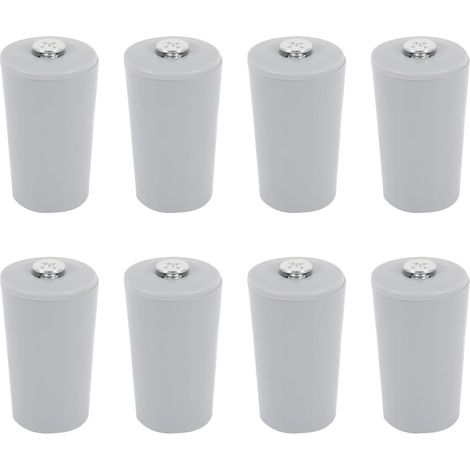 Lot de 8 butoirs de volet Roulant en PVC Gris pour Remplacement de Volets roulants et fenêtres (1/5)