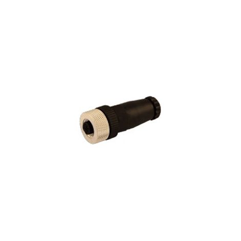 connectique M12 Femelle 4 Pole droit à viser PG7 M12F044