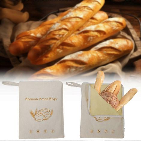 Sachet à pain coton pour fromage Sachets pain coton enduit cire (1/4)