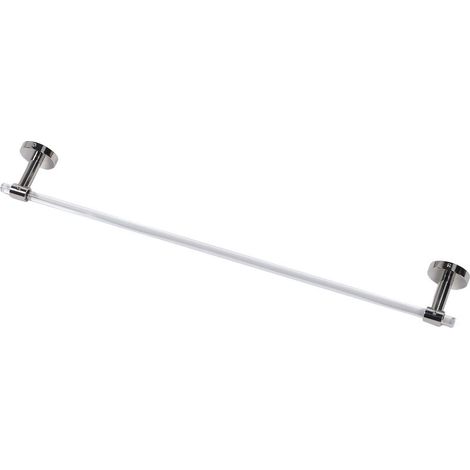 Tiron de serviette Rod minimaliste léger luxe acrylique mural chargé pour salle de bain 60 cm (1/3)