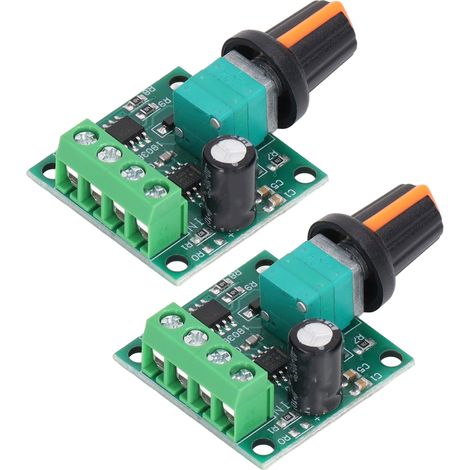 2 kits variateur vitesse moteur PWM avec interrupteur régulateur CC 1.8V-12V pour ventilateur pompe (1/5)