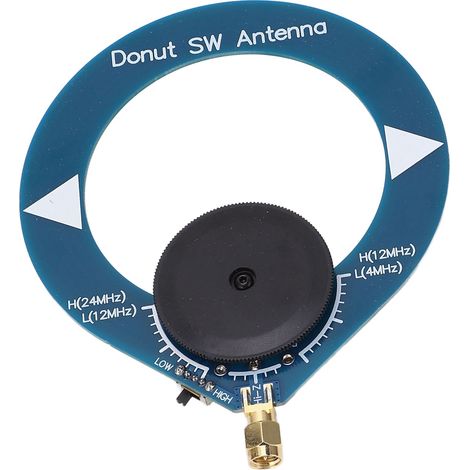 Antenne Donut SW - Antenne à Boucle pour Radio FM et Ondes Courtes - Fréquence Large - Matériau ABS - 1 Pièce (1/5)
