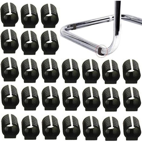 Lot de 32 patins de protection pour pieds de chaise, protection de sol, housses de chaise en forme de U de 25 mm (1/5)