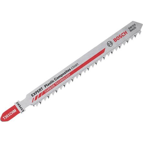 Bosch T301CHM Jigsaw Blades for Plastic Composites - Pack of 3