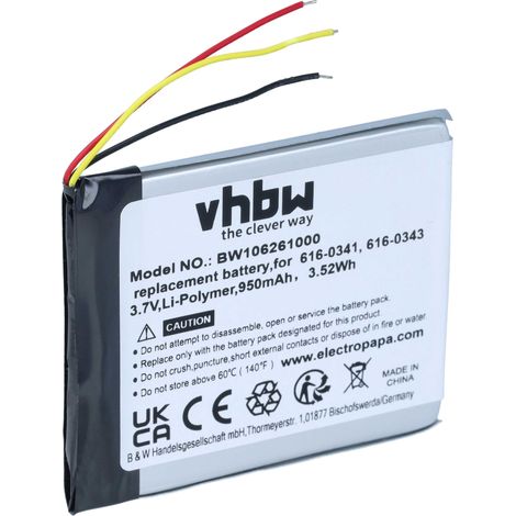 vhbw Batería compatible con Apple iPod Touch 1. Generation 16GB 1. Generation 32GB reproductor de música MP3 (950 mAh, 3,7 V, Li-poli) (1/5)