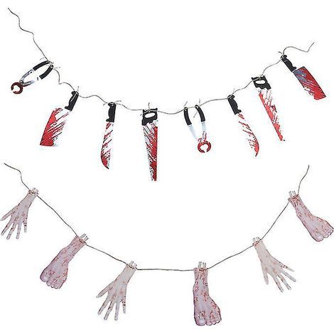 Lot de 2 guirlandes décoratives pour Halloween (1/3)
