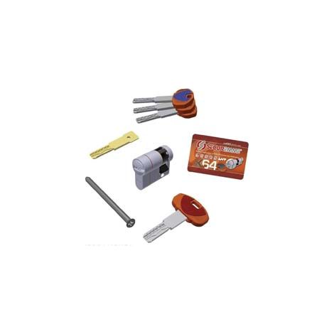 MEZZO CILINDRO EUROPEO SAGOMATO EVOK64- - mm.40x10 (363BMCS4110115) - 1 pezzi SECUREMME
