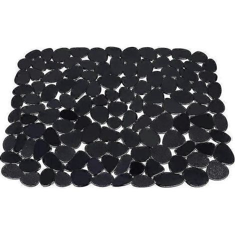 Verstellbare Spülbeckenmatte, schwarzes PVC (1/5)