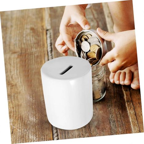 Grande tirelire en céramique en forme de cochon pour adultes style colonne moderne grande capacité décoration intérieure (1/2)
