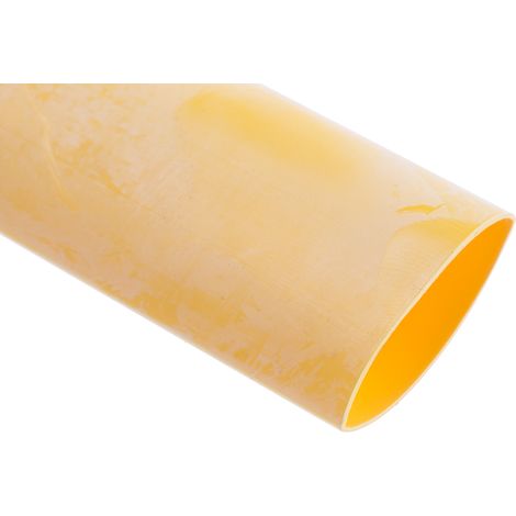 Gaine thermorétractable RS PRO, Dia. 19.1mm Jaune rétreint 2:1, 1.2m ( Prix pour Sachet de 1 )