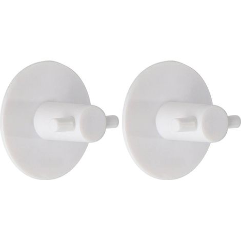 Set aus 2 haken abs rund 3m - weiss - Tendance