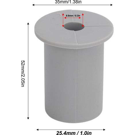 Ortviai Kit de gestion de câbles Starlink – 10 embouts en silicone gris pour passage mural, étanche et esthétique (1/4)