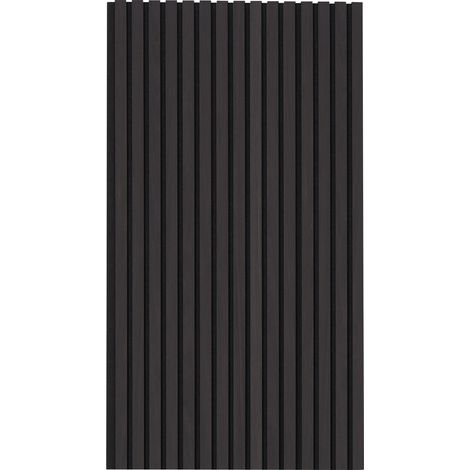 Mophorn Holzlamellen-Akustikplatten, 23,6 x 47,2 Zoll, MDF für modernes Dekor, Geräuschreduzierung, Schwarzeiche