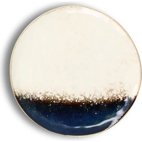 6 x assiettes plates KATANGA - Porcelaine - 20.5cm - Ogo