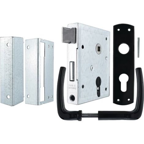 BEVER Cerradura de caja universal DIN Izq/Der para cilindro de perfil con pestillo reversible F 60mm - 89PK (1/3)