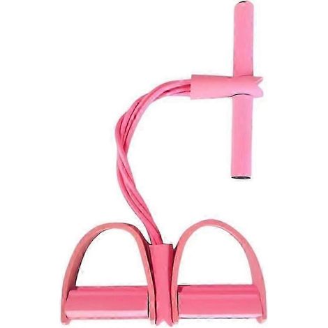 (Rose) 21 Bandes de résistance pour fitness - 4 Tube Pedal Ankle Puller Amélioration des bandes élastiques (1/5)