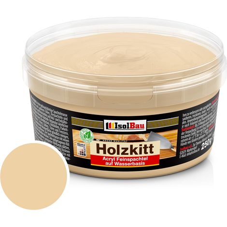 Holzkitt Spachtelmasse Holzspachtelmasse Innen Außen 250g Kiefer Dunkel (Nr. 10) (1/5)